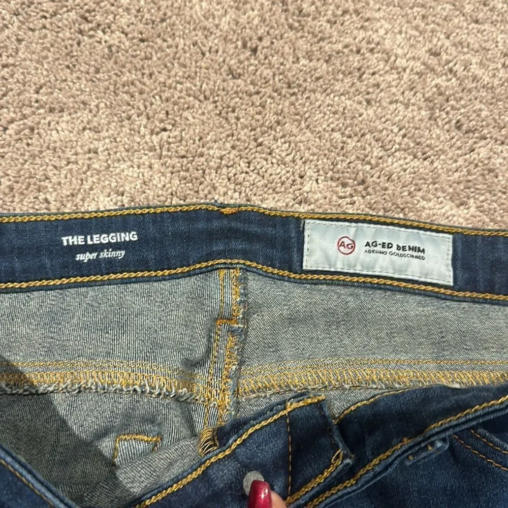 AG legging super skinny denim -very stretchy size 28R
